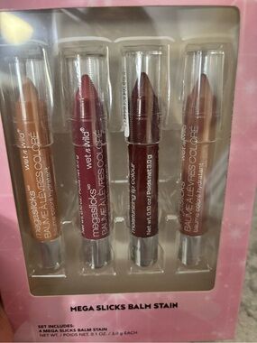 wet n wild MegaSlicks Balm Stain Set — Nude, Rose, Berry, Mauve
